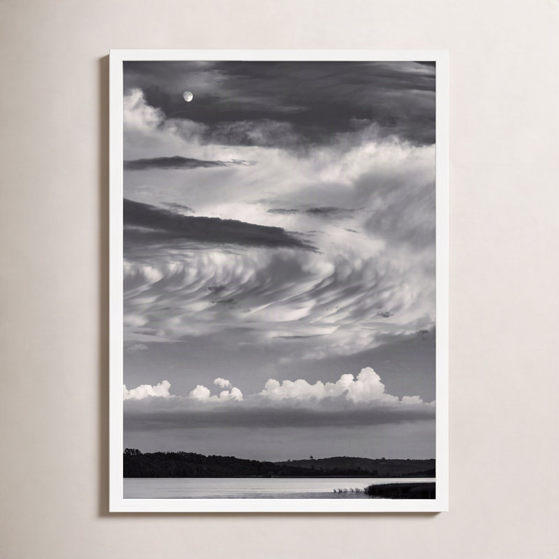 «Garden Sign» par Peter Dusek - photographie encadrée sur papier, H 25 po x l 17,5 po x P 1,25 po, Cadre blanc