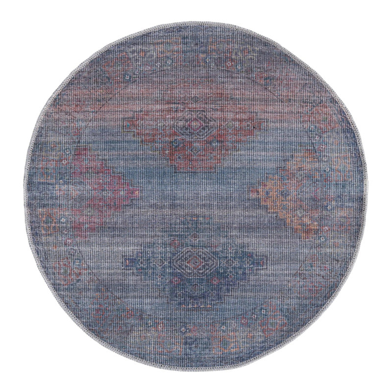 Cairo Geometric Indoor Rug, Round 3'3"