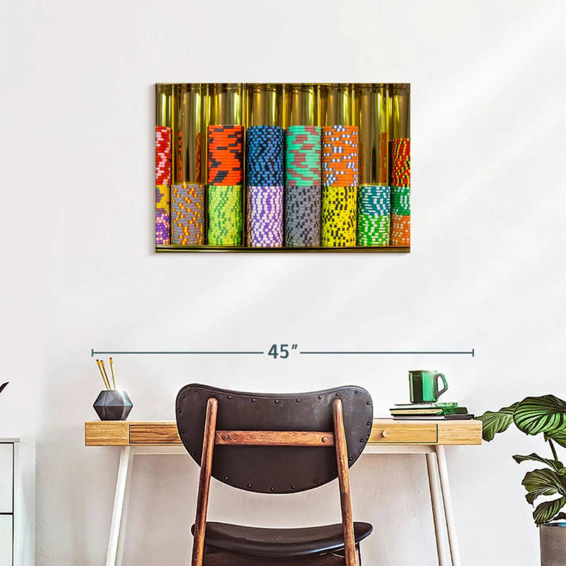 Senne Gambling Chips, 20" H x 30" W