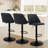 Swivel Upholstered Adjustable Height Counter & Bar Stool With Footrest-290153977-289953235