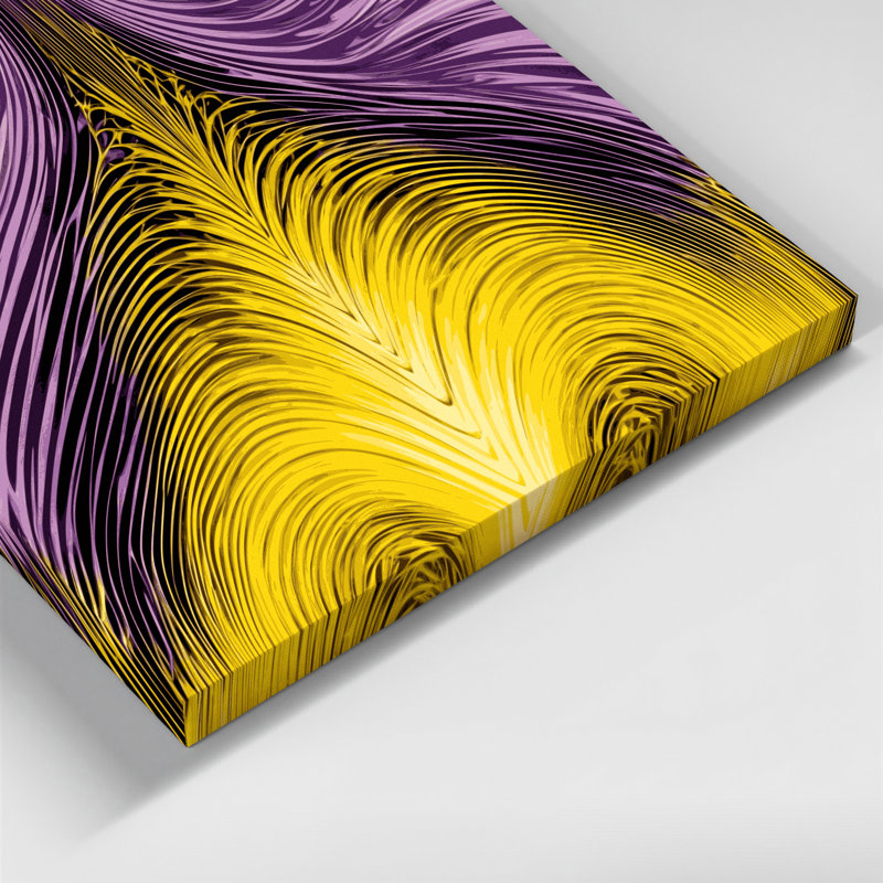 Art mural sur toile Op Art 63, H 24 po x l 36 po