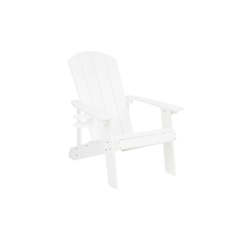2-Piece All-Season Outdoor Lounge Chairs Perfect For Patio Chats & Garden Leisure Gatherings, White