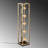Industrial Floor Lamp, Gold Metal Body, 8.3 x 8.3 x 40.2 inches | 250 cm Cable Length with On/Off Switch | 5 x E27 Socket (Max 40W) | Perfect for Stylish Living Rooms & Offices, Elegant Design, Bulb Not Included-583498299