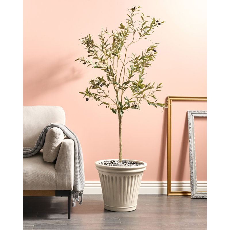 Caylor Pot Planter, Beige