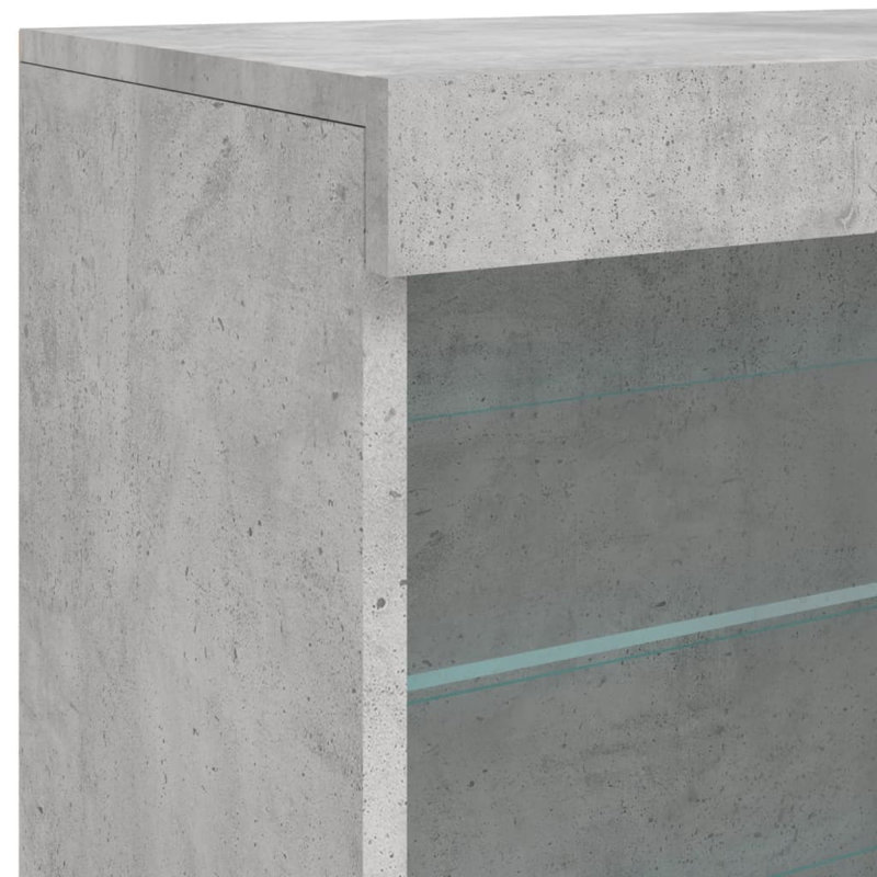 Azzie 142.5cm Sideboard, Concrete Grey