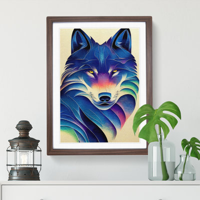 XV1022-5264X Wolf In Colour No.1 - Single Picture Frame Print