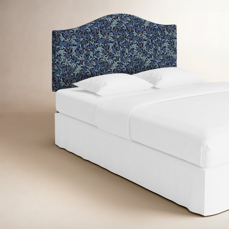 Tête de lit Mayfair, Grand, Lin bleu marine RPC Willowberry