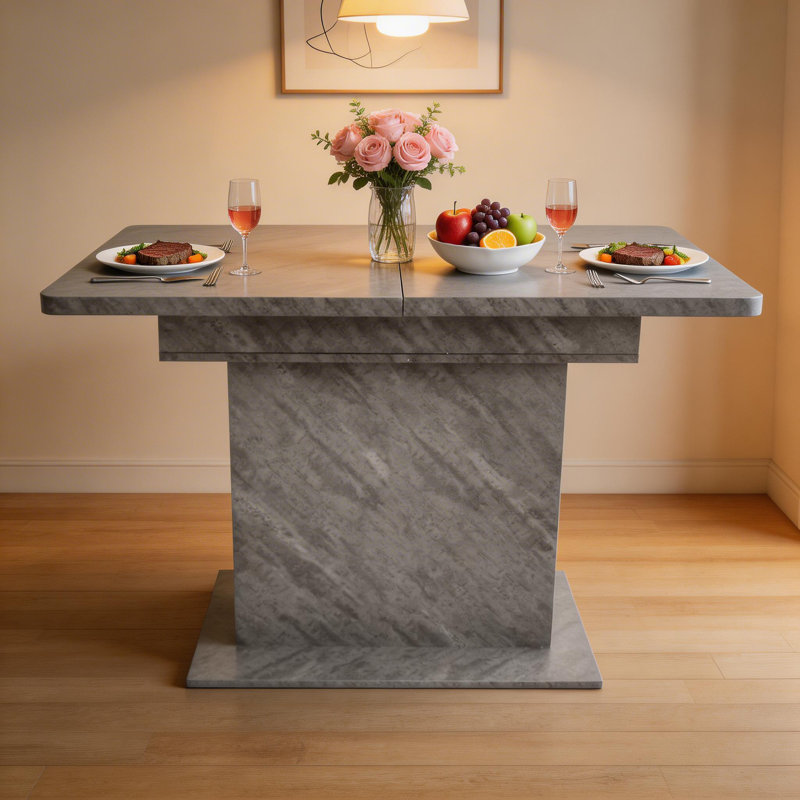 Extendable Dining Table, Grey