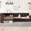 Lit plateforme en L en forme de L avec lit gigogne coulissant, tiroirs et tablettes, aucun sommier requis