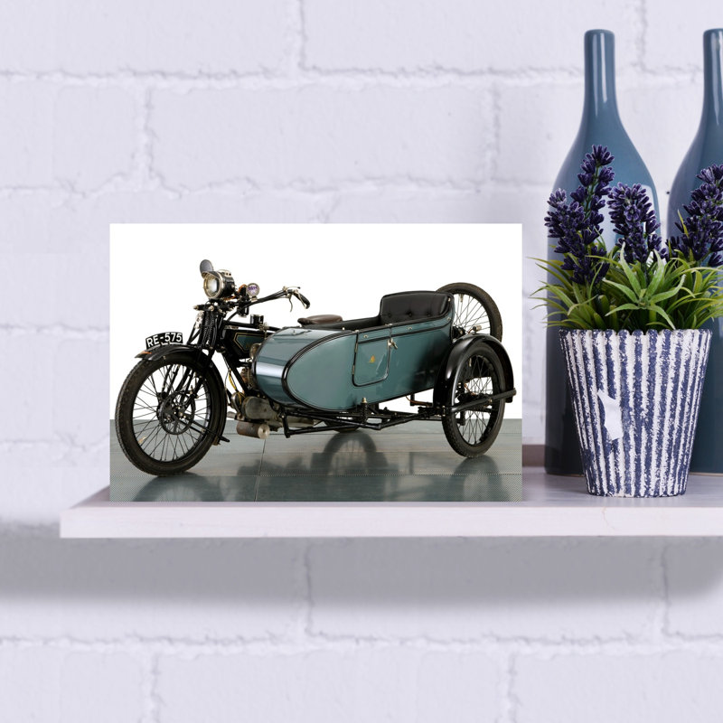 1920, Acme, 8 ch, combinaison de motos, paysage abstrait classique, art mural, H 12 po x l 18 po