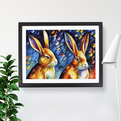 XH1022-7271X Rabbit Painting Vol.2 Abstract - Single Picture Frame Print