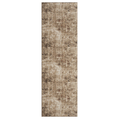 Hoddesd Abstract Area Rug in Ivory