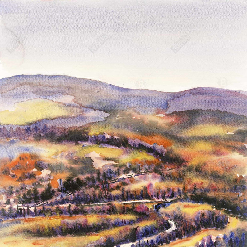 «Beautiful Hills» sur toile