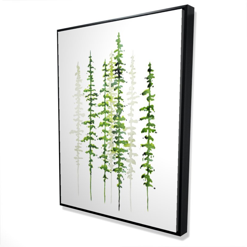 Minimalist Trees Print On Canvas