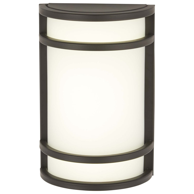 Luminaire d'extérieur à cloison Murrin, Bronze huilé, H 9,5 po x l 7 po x P 4 po