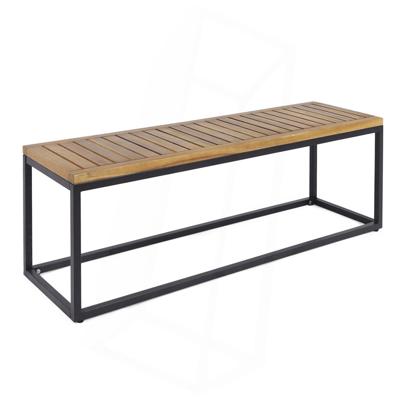 BANC EN BOIS ET MÉTAL JECO INDUSTRIAL