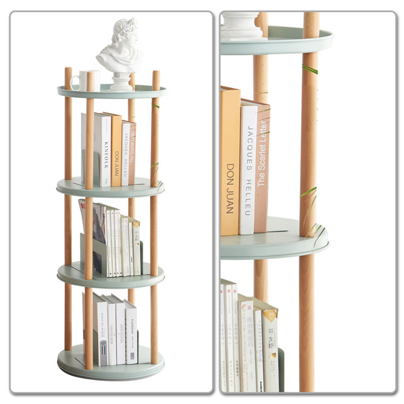 Bibliothèque standard en bois massif Bolvadin H 46,45 po x l 16,68 po