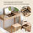 Minimalist Flip-Top Mirror Solid Wood Vanity Desk