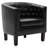 Zeniyah 28.25 Wide Faux Leather Barrel Chair-858419820