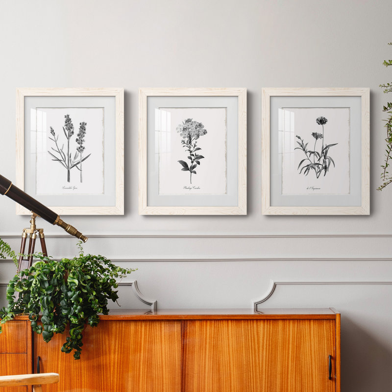 Simply Imperial - Ensemble de 3 cadres photo, Blanc, H 31,5 po x l 43,5 po x P 1 po