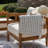 Calsey Acacia Outdoor Club Chairs With Cushions