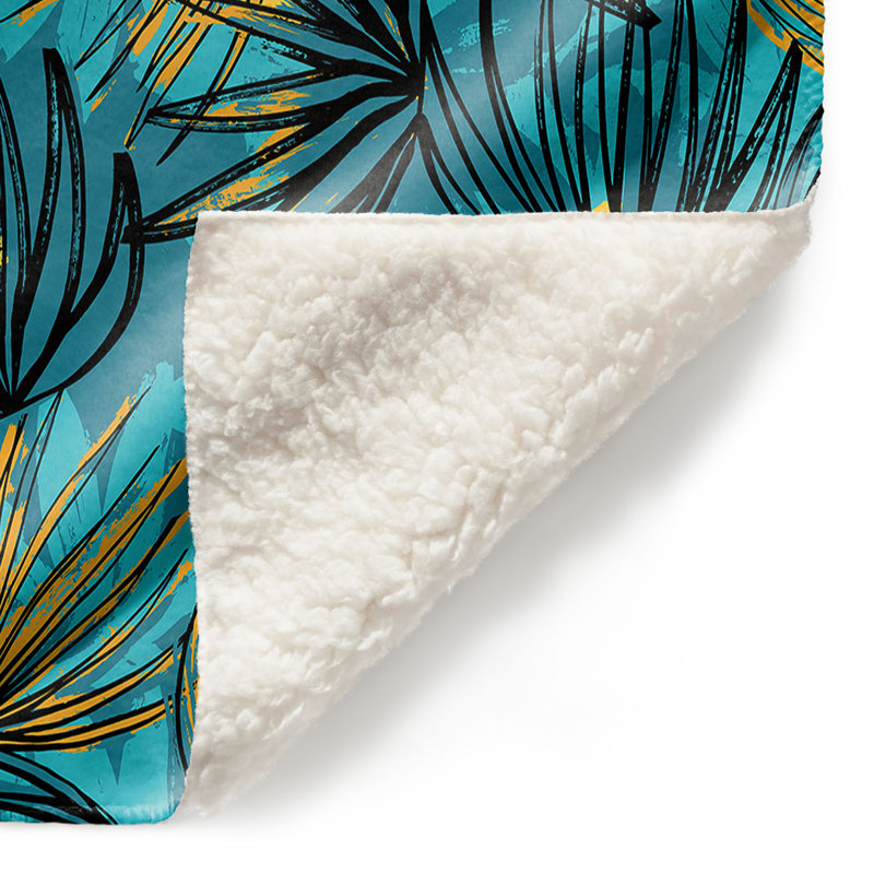  Couverture fleurs non finies, 68 po x 80 po