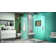 Unidoor Plus 41.5" W x 34.375" D x 72" H Frameless Pivot Rectangle Shower Enclosure with Fixed Panel