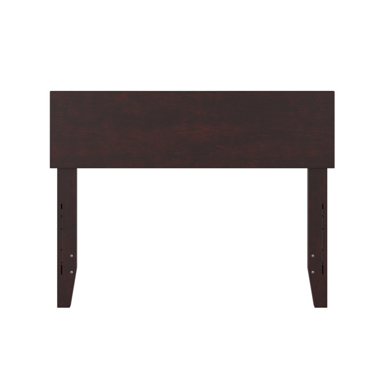 Tête de lit en bois massif Daurice, Lit simple, Espresso