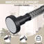 Heavy Duty Adjustable Spring Tension Shower Curtain Rod - No Drilling Stainless Steel Shower Rod With Non-Slip Rubber Pads, 18-64 Inch-113778069