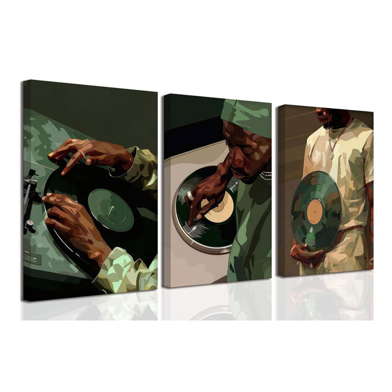 3 Piece Wrapped Canvas Print, 40 cm H x 30 cm W