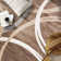 Devonshire Abstract Brown/Grey/Cream Area Rug