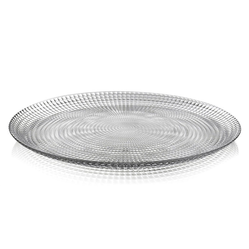 Ensemble de 6 assiettes en verre Mackai