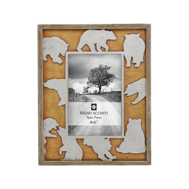 Cadre photo avec découpage ours