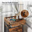 40cm W Metal Bedside Table