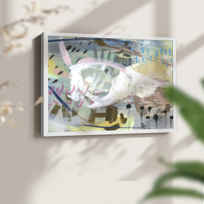 Note de musique II - Reproduction encadrée - Restickable, H 22 po x l 28 po, Blanc