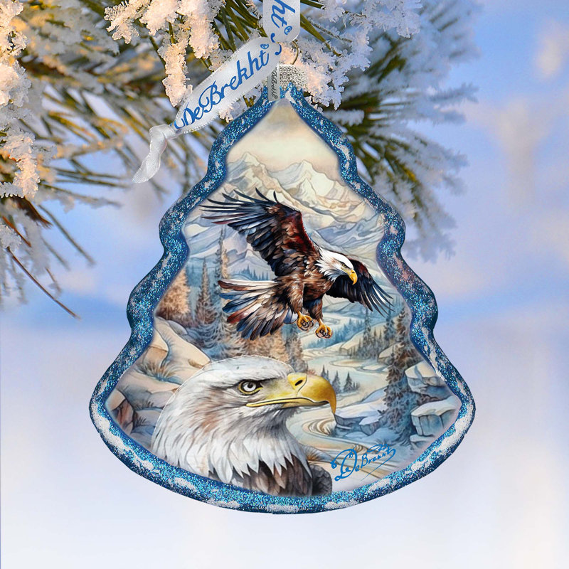 4'' Glass Hanging Figurine Ornament
