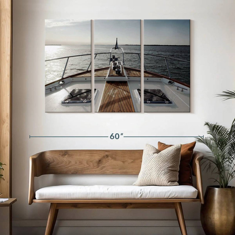 Mehar Bow Of Florida Yacht, 32" H x 50" W