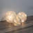 Battery Operated Glass Snowflake Globes - Set Of 3