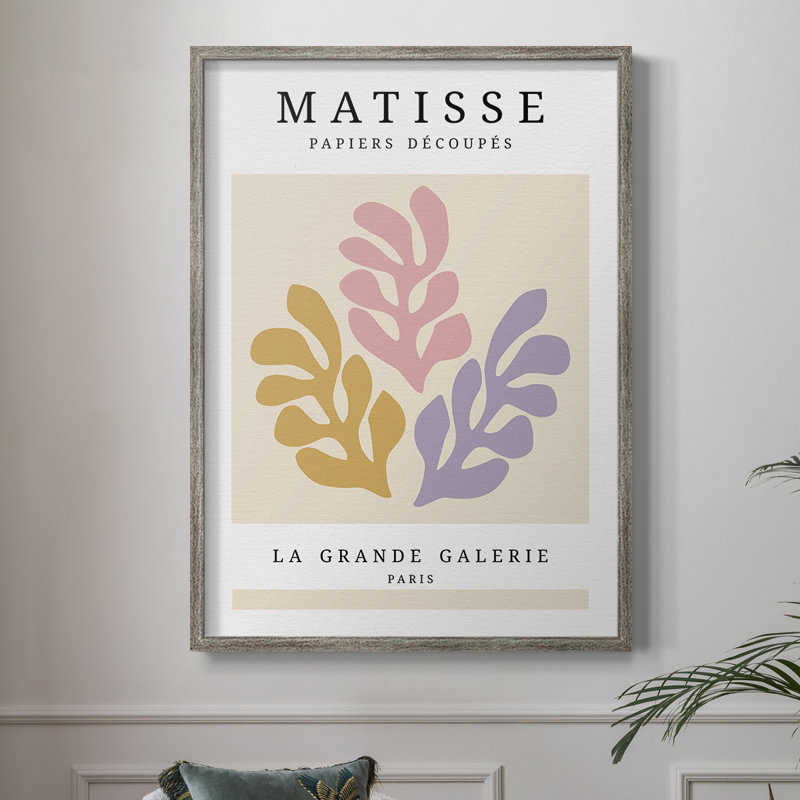 Matisse CECL XXV, reproduction d'art encadrée - bois massif, H 11 po x l 9 po