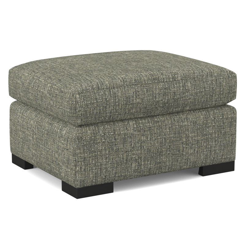 Square Ottoman, Evolution Pumice, Black