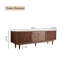 Meuble télé Mid-Century moderne avec tiroirs de rangement, meuble multimédia de chambre à coucher noyer 66,9 pouces-188060562-188204527