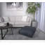 Repose-pieds carré en tissu Dalm, choix confortable, fonctions multiples, design classique et coins confortables