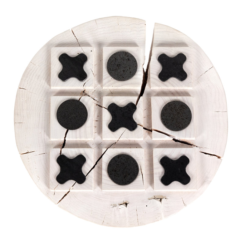 Wesson Tic Tac Toe, Ivory/Speckled Gray