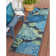 Tapis intérieur / extérieur bleu / vert Akera