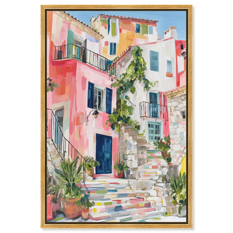 «Bright Days Ahead», reproduction sur toile par Art Remedy, cadre doré, 10 x 15, H 16 po x l 11 po, Cadre doré