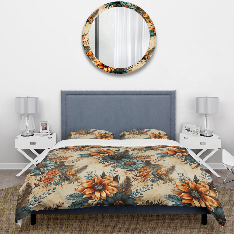 Literie Rustic Gypsy Boho, Housse de couette pour très grand lit et 2 très