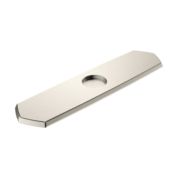 Hansgrohe Base Plate For Single-Hole Kitchen Faucets, 10"  3-Inch Transitional  Base Plate For Bathtub Faucet In Chrome, 04856000