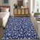 Floral Machine Washable Rug for Living Room Indoor Carpet for Home Decor Aesthetic Non-Slip Modern Rug for Bedroom Dining Room Office Nursery Playroom Teen Dorm