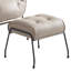 Fauteuil d'appoint capitonné avec repose-pieds Veranzano-96830454