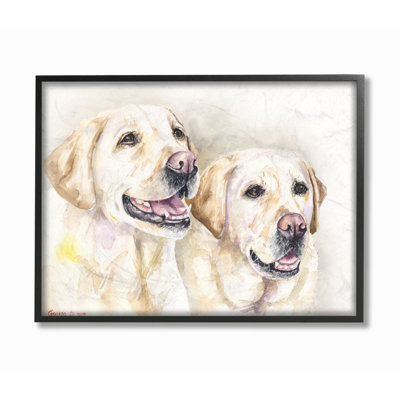 « dog friends animal painting », impression sur toile